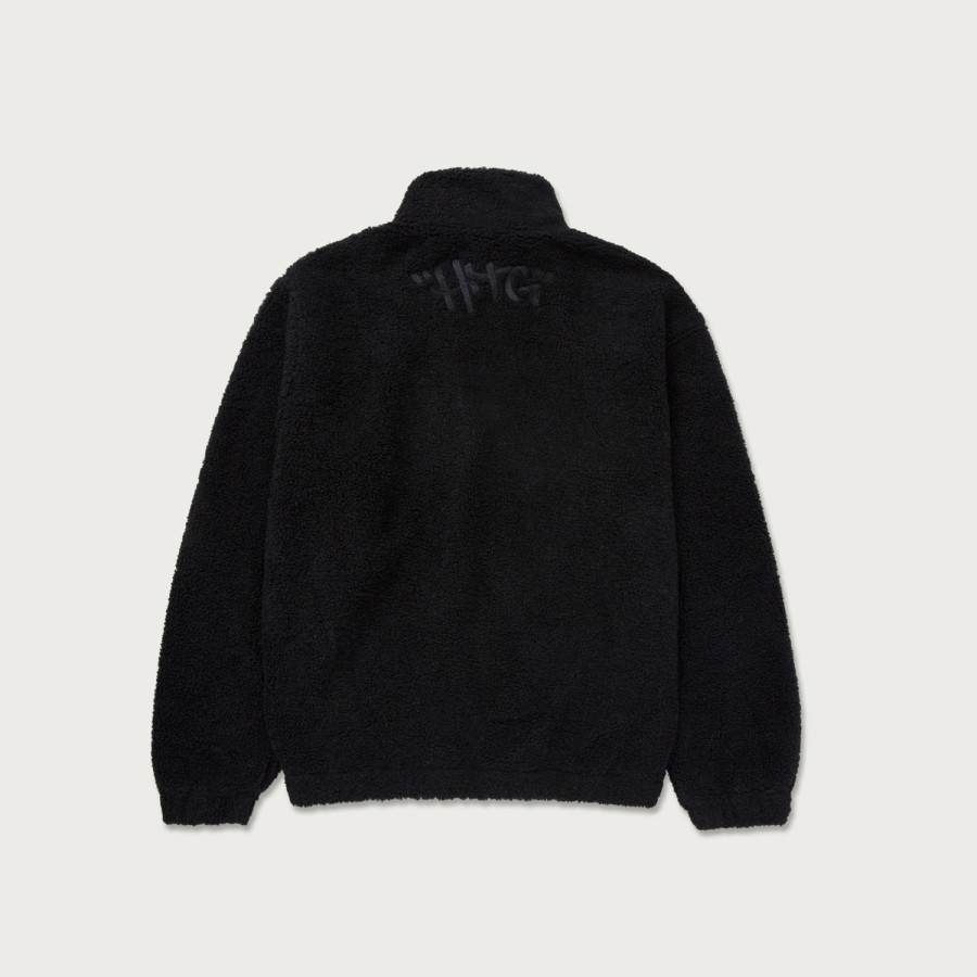 Honor The Gift | Script Sherpa Pullover - Black