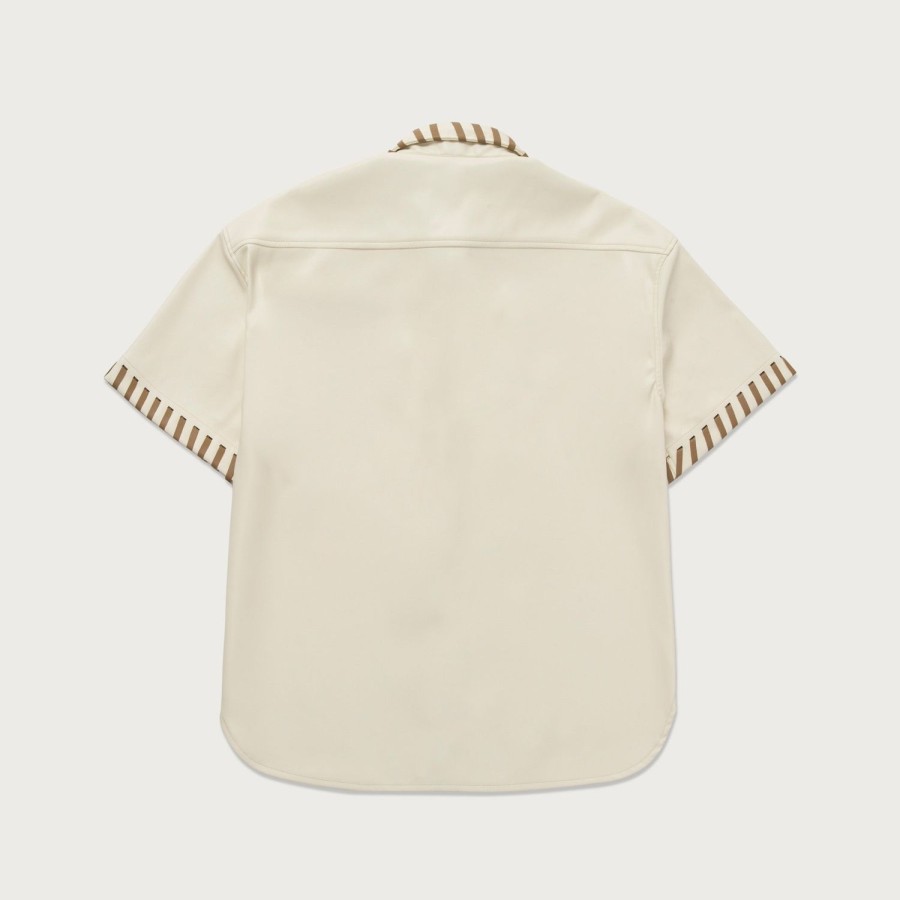 Honor The Gift | Womens Vegan Leather Box T-Shirt - Bone