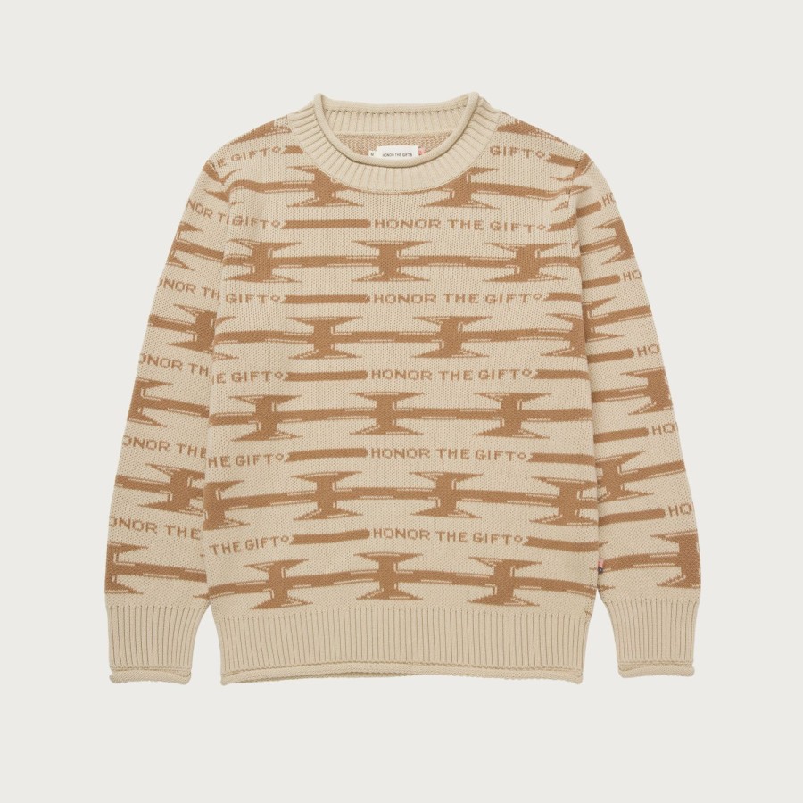 Honor The Gift | H Wire Knit Sweater - Bone