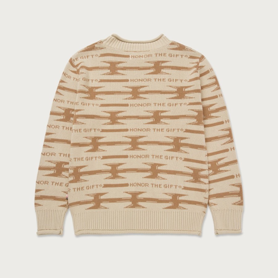 Honor The Gift | H Wire Knit Sweater - Bone