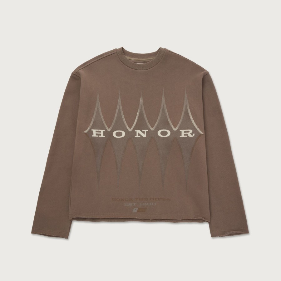 Honor The Gift | Htg® Raw Edge Pullover - Grey