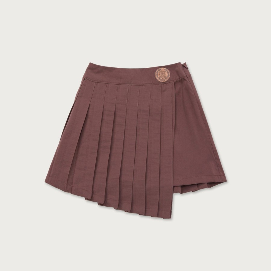 Honor The Gift | Kids Girls Pleated Skirt - Brown