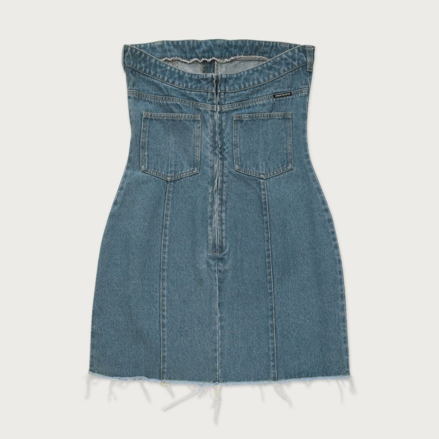 Honor The Gift | Womens Denim Tube Dress - Lt. Indigo