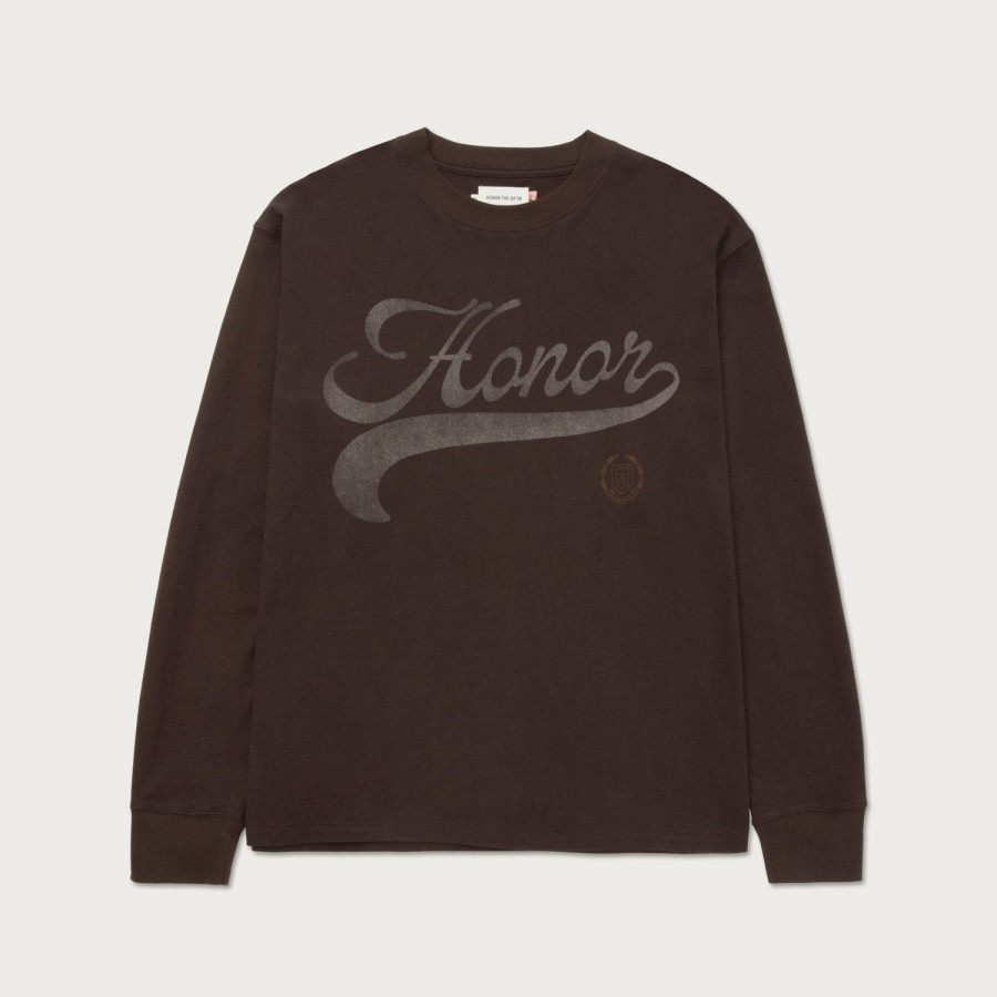 Honor The Gift | Holiday Script L/S T-Shirt - Black