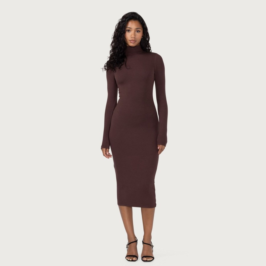 Honor The Gift | Womens L/S Cutout Dress - Brown