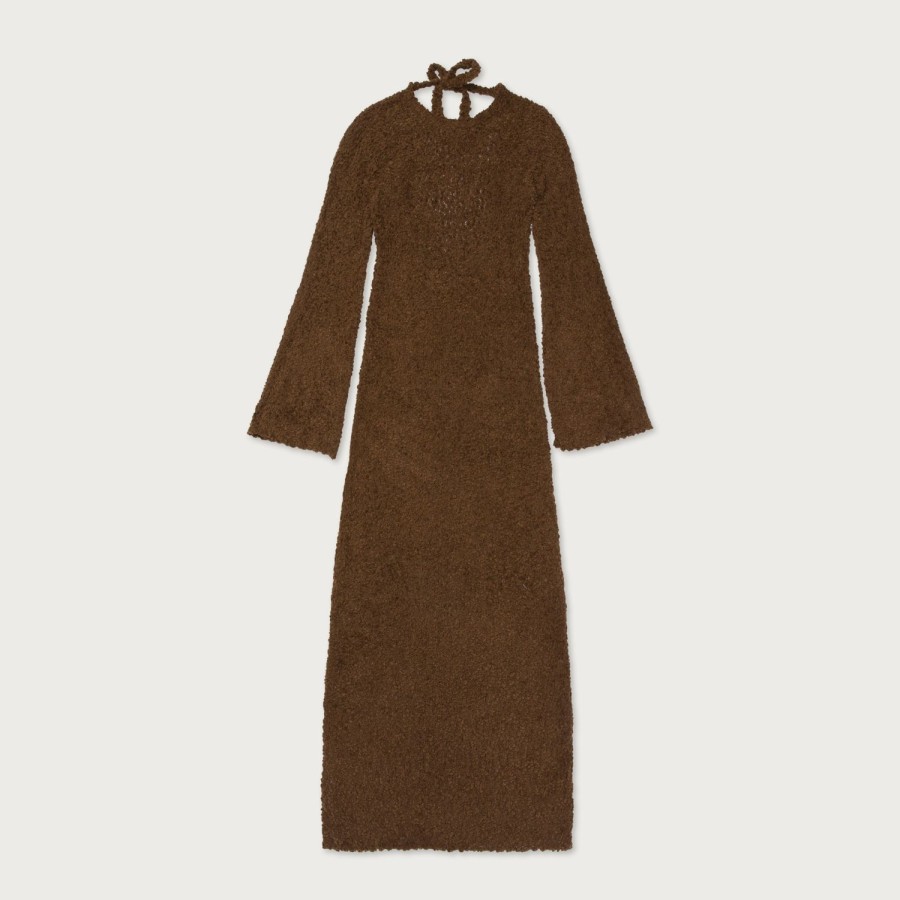 Honor The Gift | Womens L/S Knit Maxi Dress - Brown