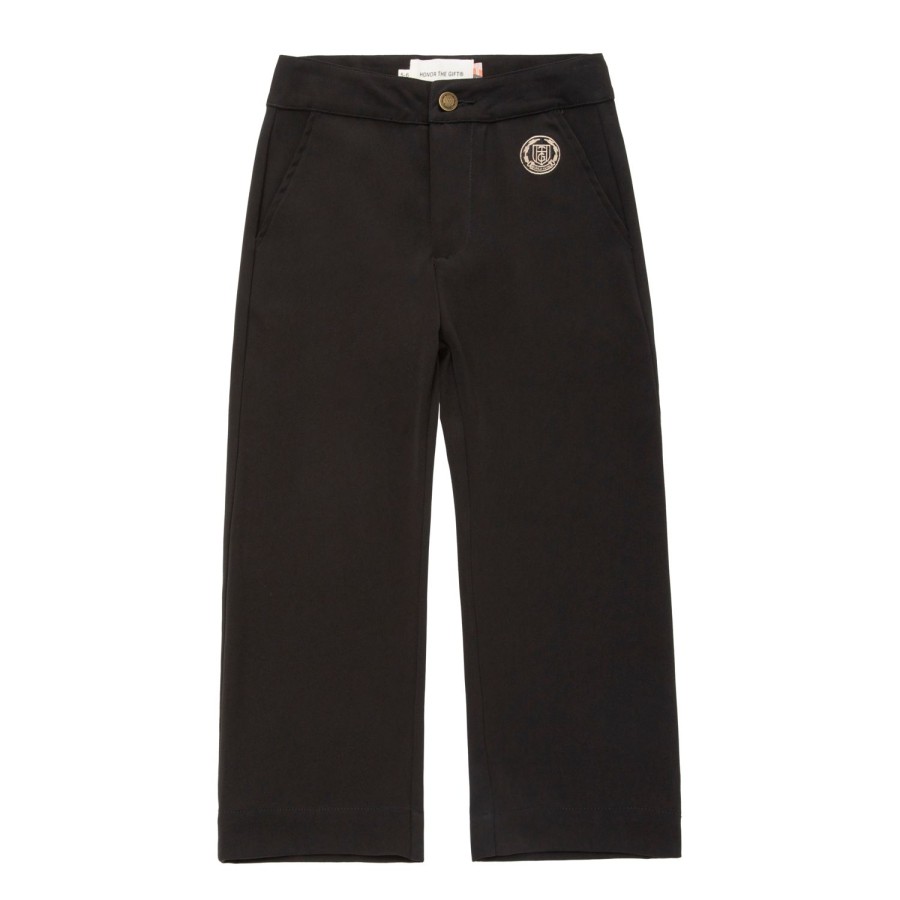 Honor The Gift | Kids Girls Wide Leg Trouser - Black