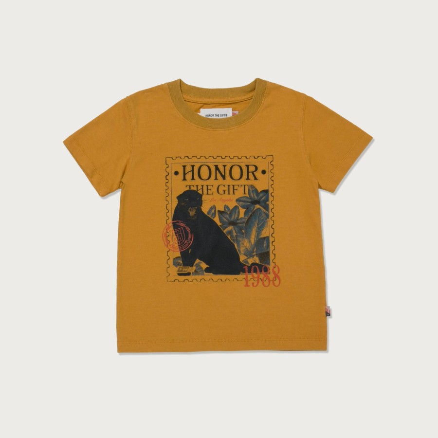 Honor The Gift | Kids 1988 Stamp T-Shirt - Mustard