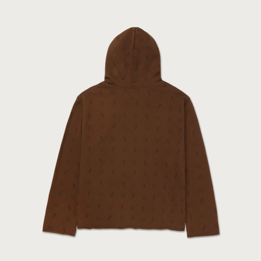 Honor The Gift | Htg® Raw Edge Hoodie - Brown