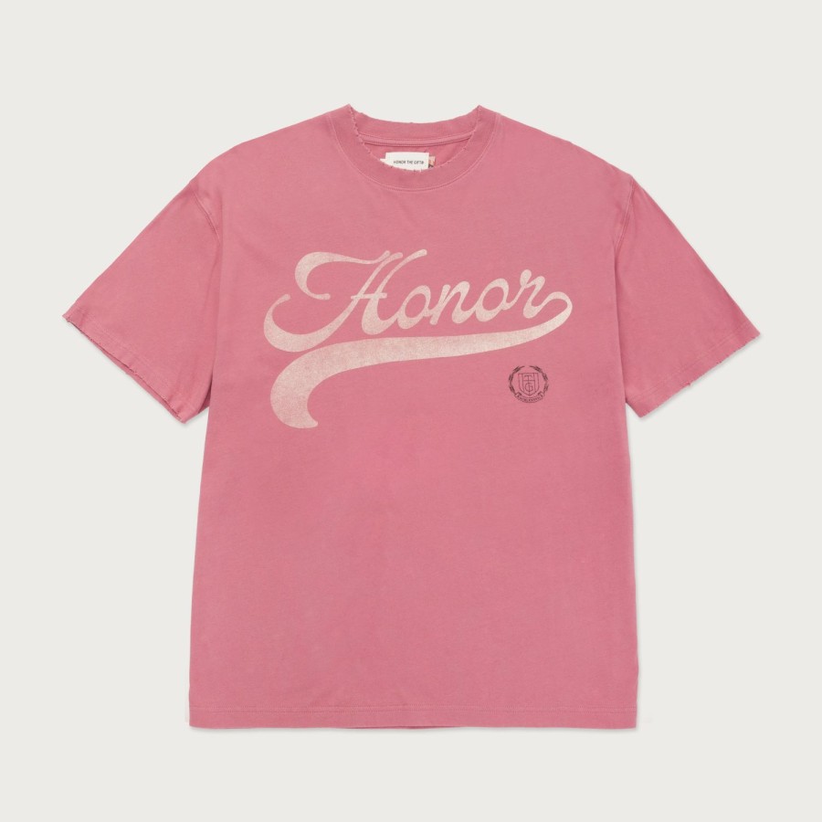 Honor The Gift | Holiday Script T-Shirt - Mauve