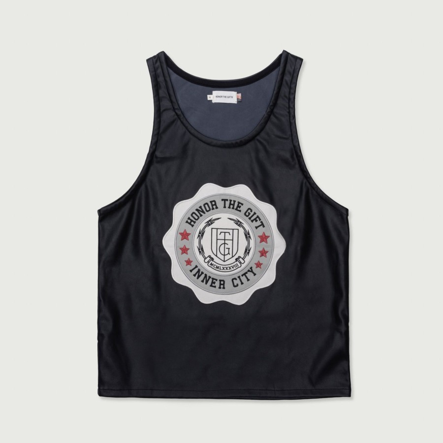 Honor The Gift | Vegan Leather Tank - Black