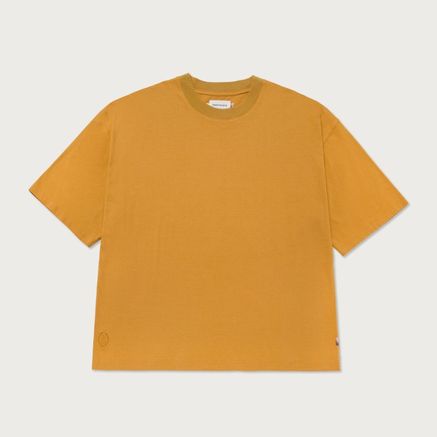 Honor The Gift | Crest Box T-Shirt - Mustard