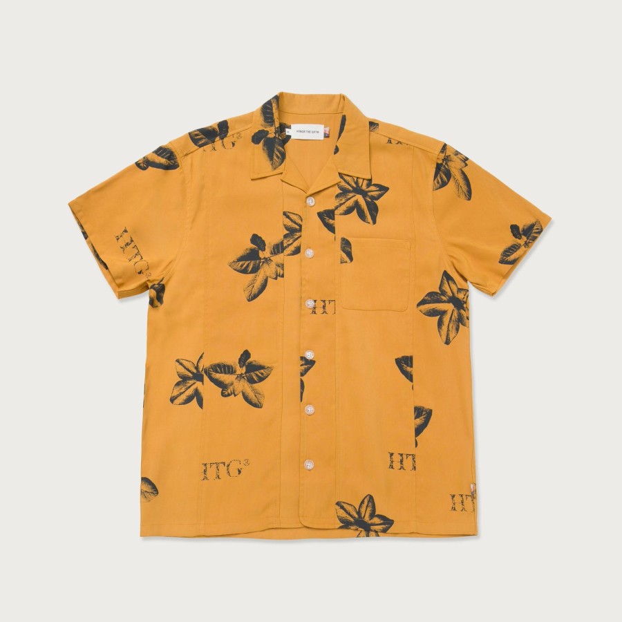 Honor The Gift | S/S Tobacco Woven Shirt - Mustard