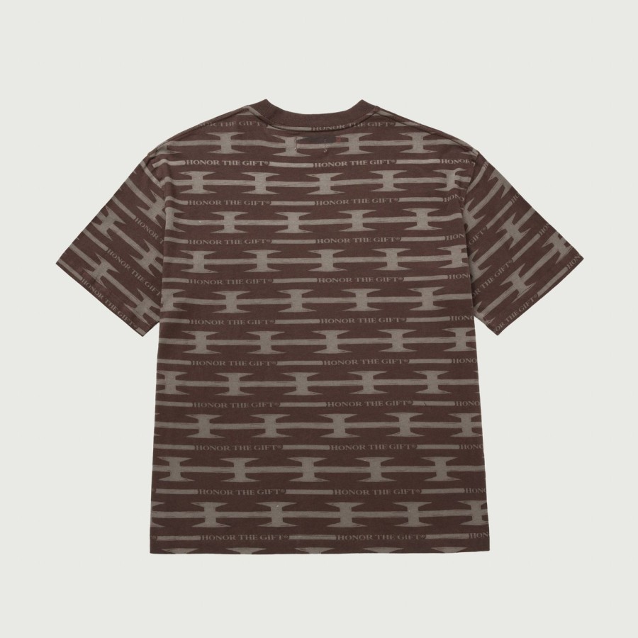 Honor The Gift | H Wire Knit T-Shirt - Brown