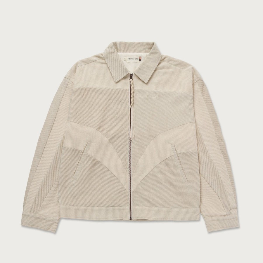 Honor The Gift | Corduroy Zip Jacket - Bone