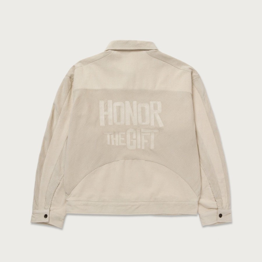 Honor The Gift | Corduroy Zip Jacket - Bone