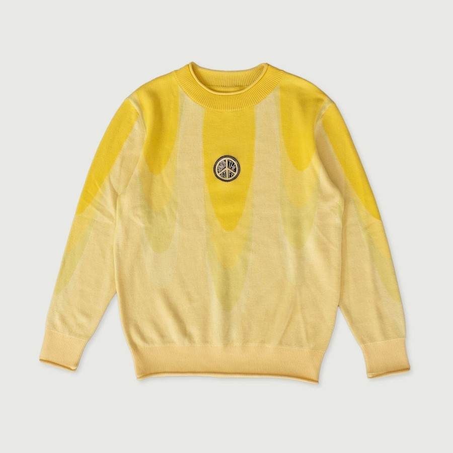 Honor The Gift | Jacquard Drip Sweater - Yellow