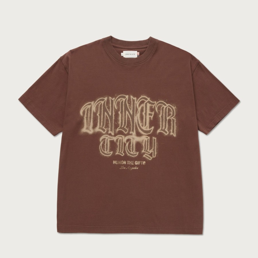 Honor The Gift | Stamp Inner City T-Shirt - Brown