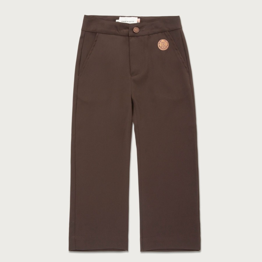 Honor The Gift | Kids Girls Wide Leg Trouser - Brown