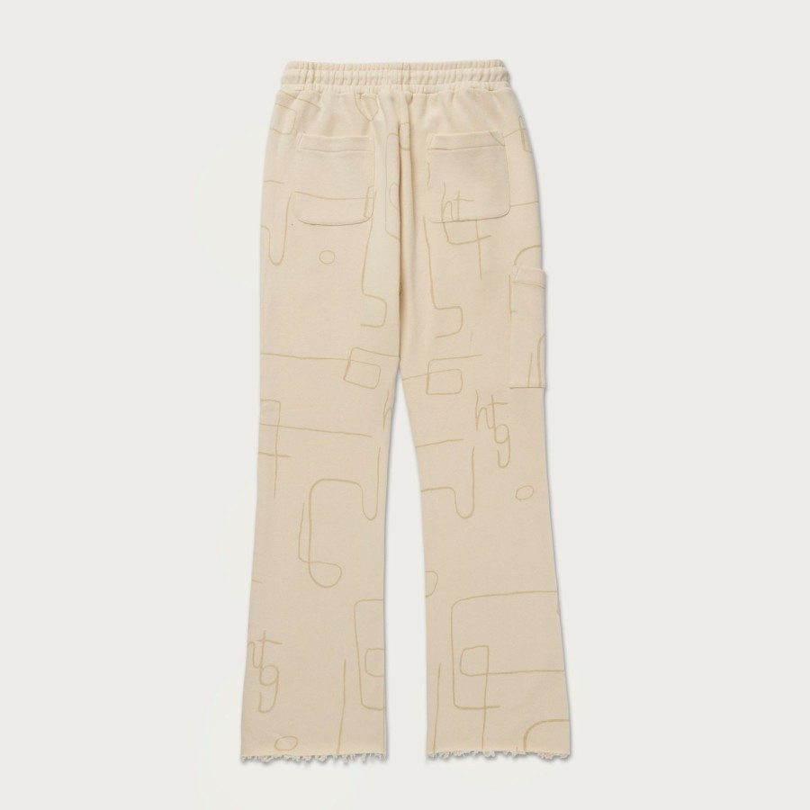 Honor The Gift | Novelty Printed Terry Pant - Bone