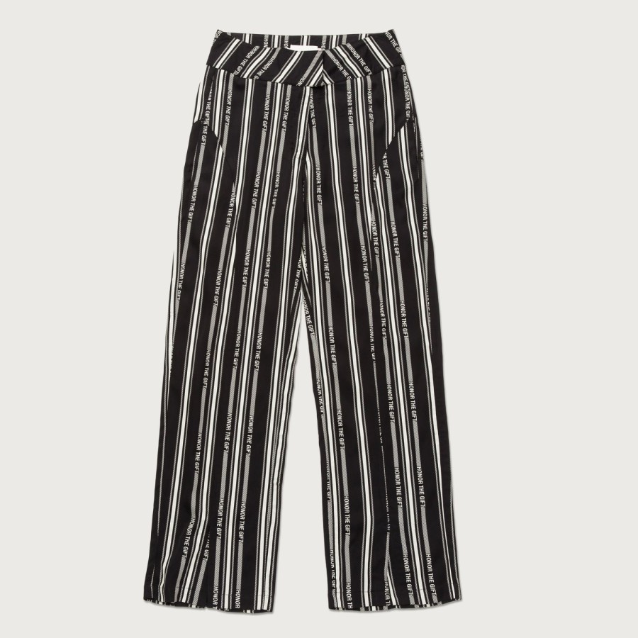 Honor The Gift | Womens Honor Stripe Pant - Black Stripe