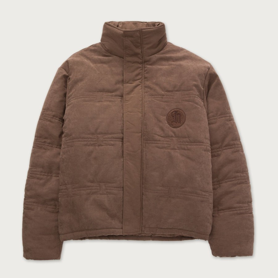 Honor The Gift | H Wire Quilt Jacket - Brown