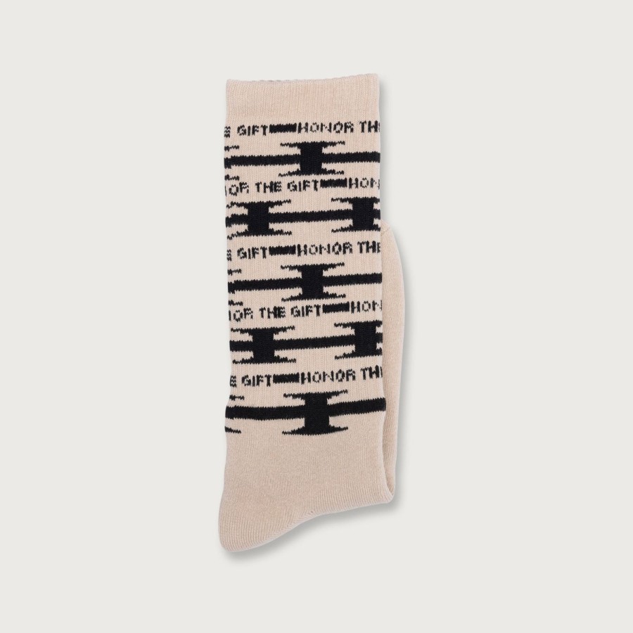 Honor The Gift | H Wire Ribbed Sock - Cream