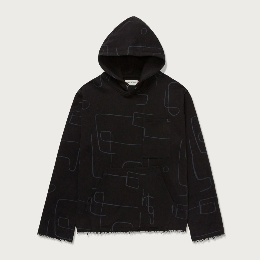 Honor The Gift | Novelty Printed Terry Hoodie - Black