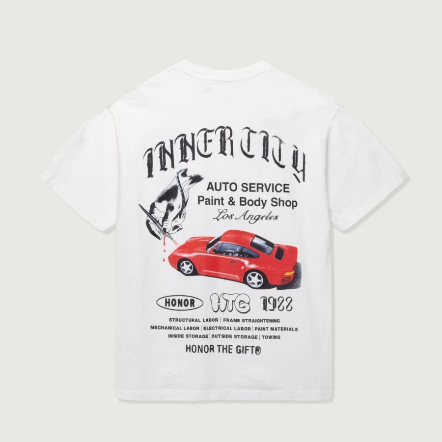 Honor The Gift | Inner City Auto Service T-Shirt - Bone