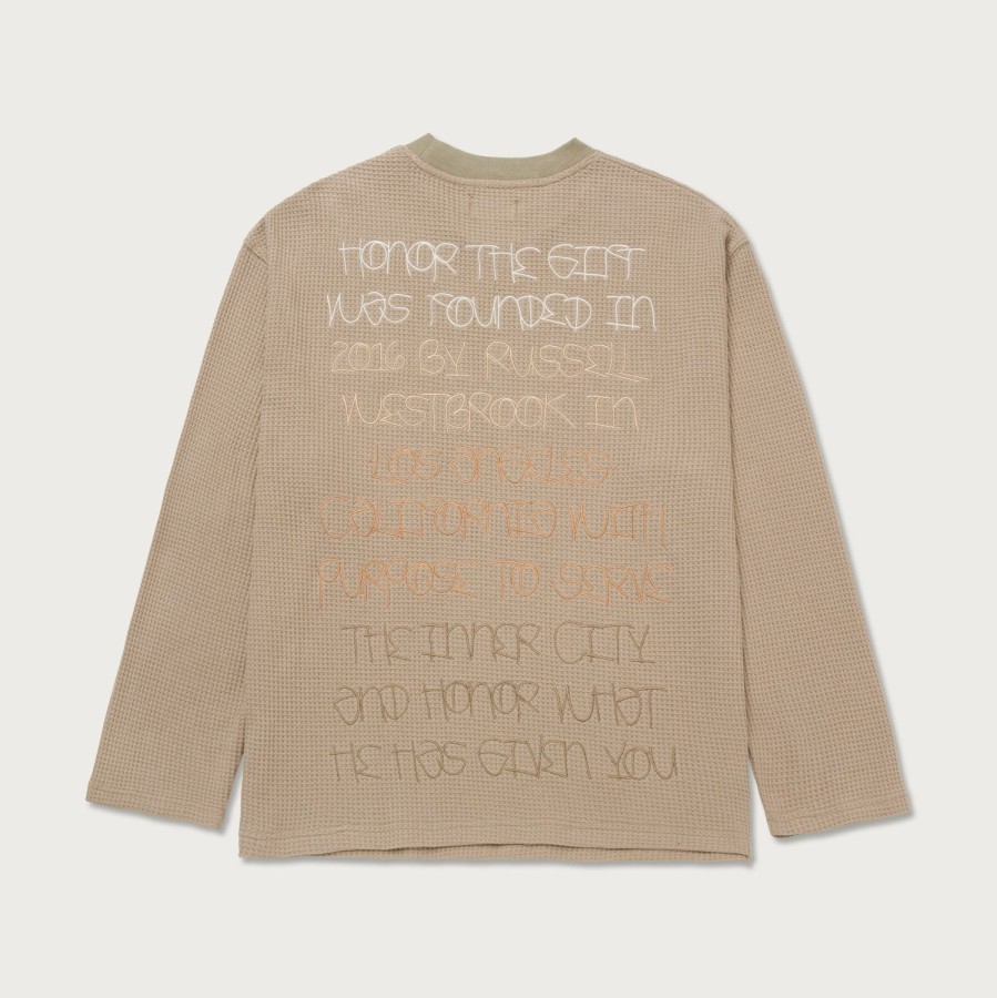 Honor The Gift | Purpose Box L/S Tee - Lt. Brown