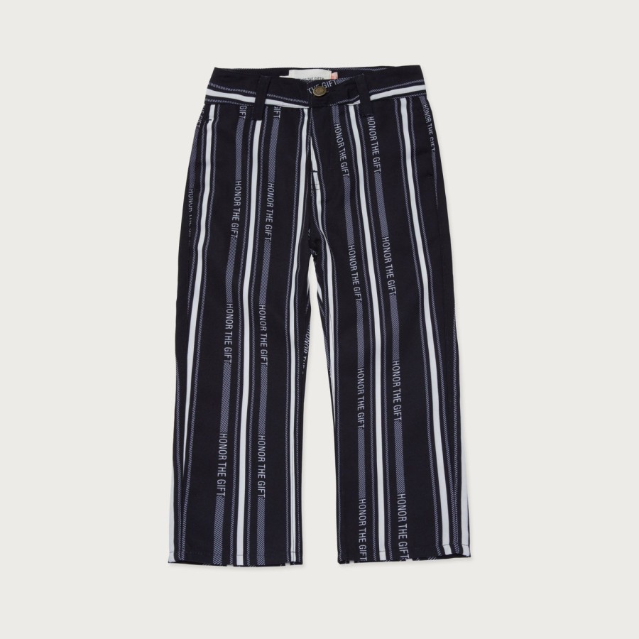 Honor The Gift | Kids Logo Stripe Pant - Black