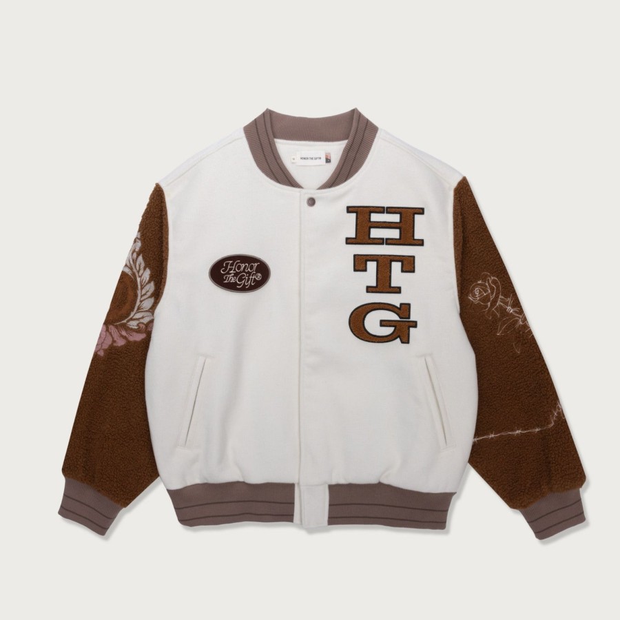 Honor The Gift | Htg® Letterman Jacket - Bone