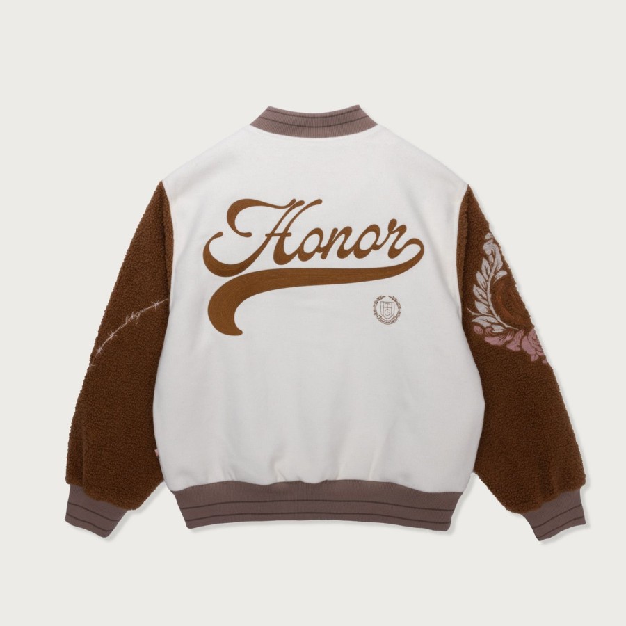 Honor The Gift | Htg® Letterman Jacket - Bone