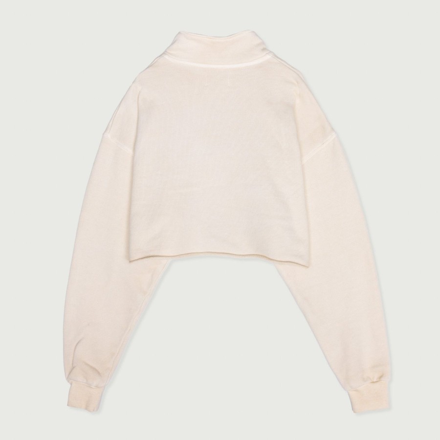 Honor The Gift | Womens Cropped Quarter Zip - Bone