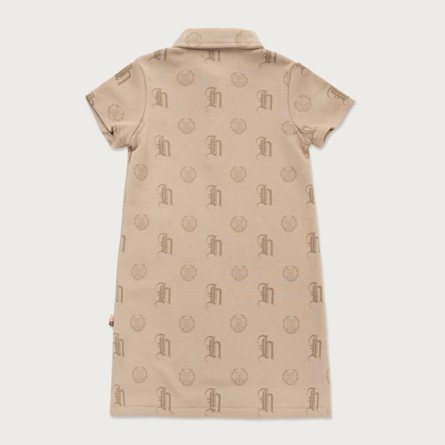 Honor The Gift | Kids Girls Pique Dress Shirt - Sand