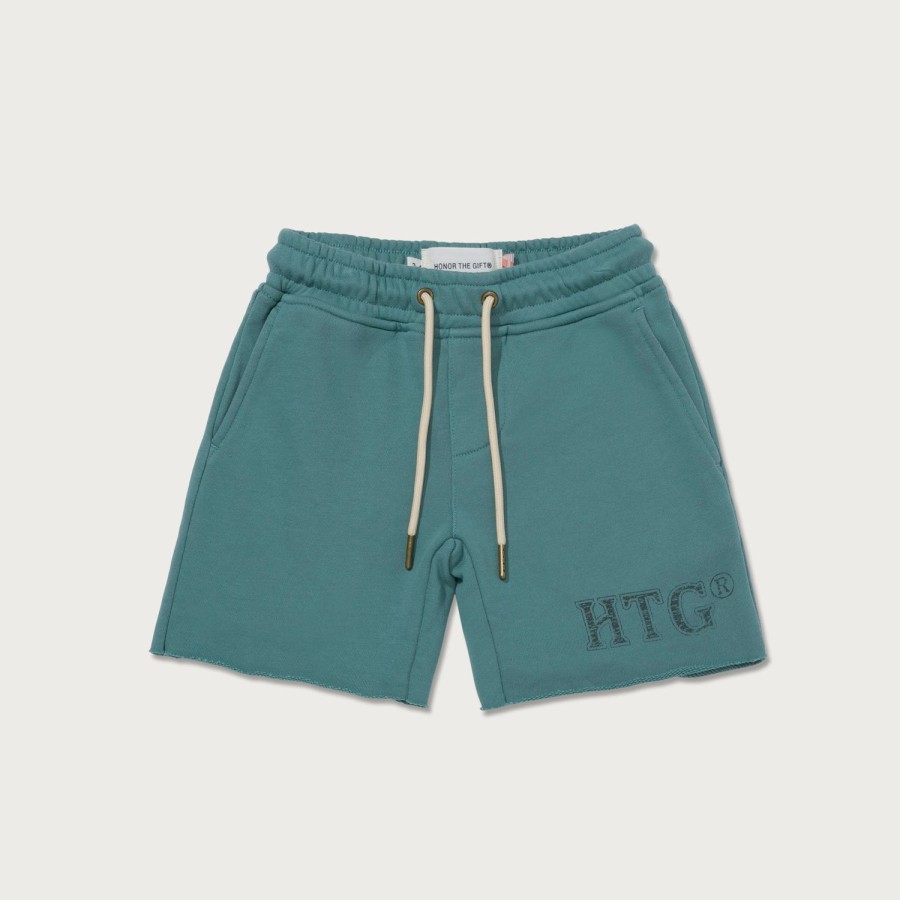 Honor The Gift | Kids Raw Edge Terry Short - Teal