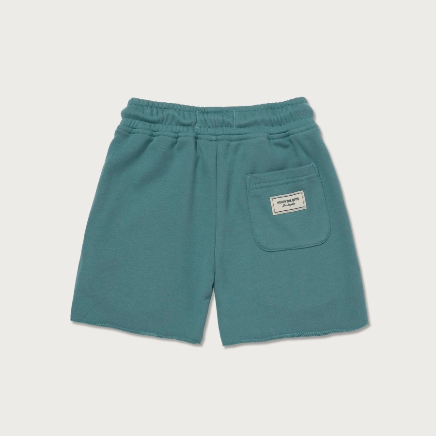 Honor The Gift | Kids Raw Edge Terry Short - Teal