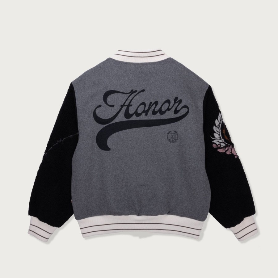 Honor The Gift | Htg® Letterman Jacket - Grey