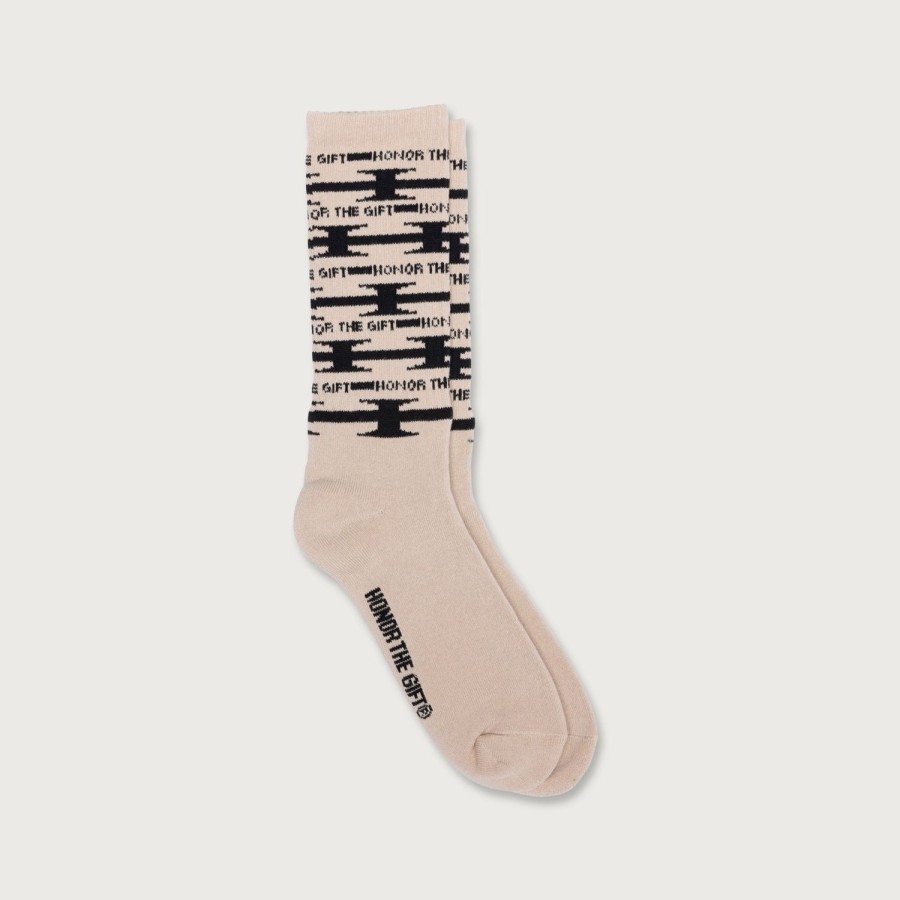 Honor The Gift | H Wire Ribbed Sock - Cream