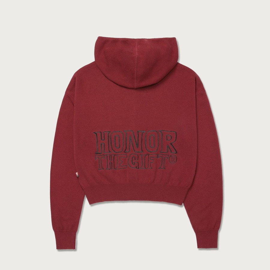 Honor The Gift | Womens Htg® Jacquard Full Zip Hoodie - Brick