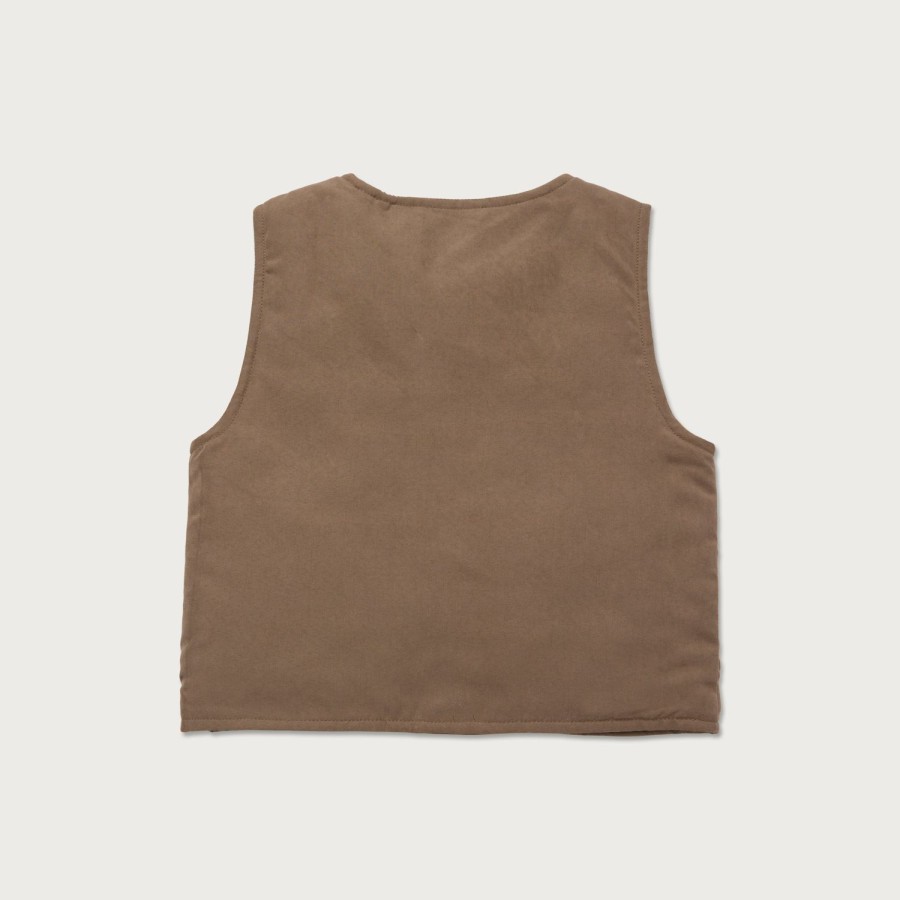 Honor The Gift | Kids Nylon Bubble Vest - Lt. Brown