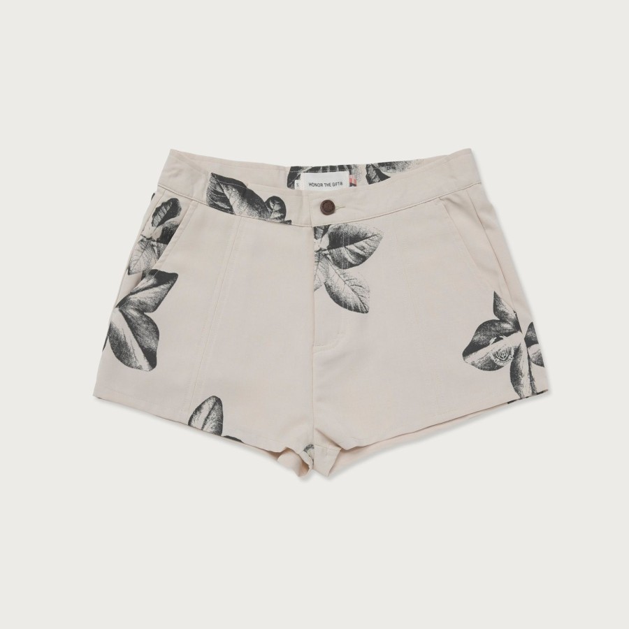 Honor The Gift | Womens Floral Print Short - Cream