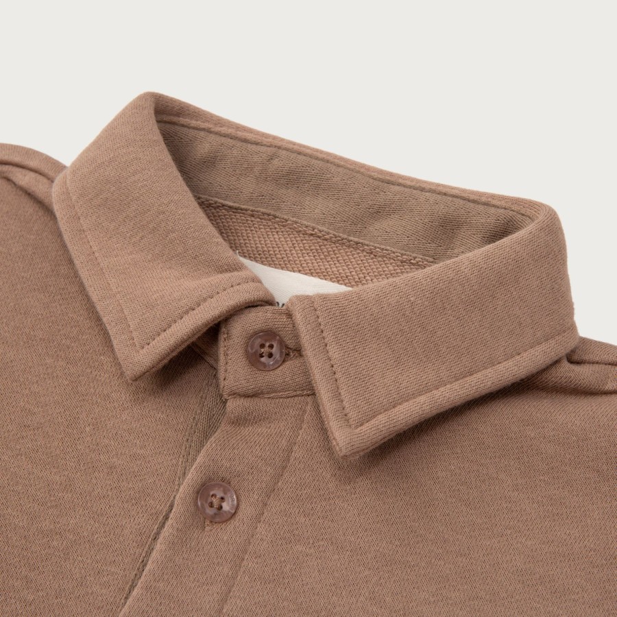 Honor The Gift | Kids L/S Pique Polo - Lt. Brown