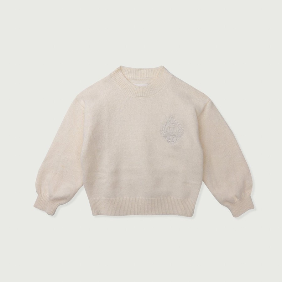 Honor The Gift | Kids Crew Sweater - Bone