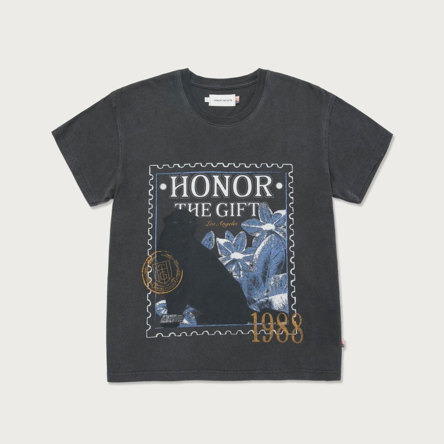 Honor The Gift | Womens 1988 Stamp T-Shirt - Black