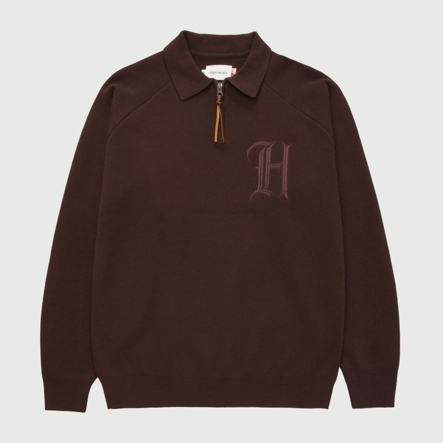 Honor The Gift | Htg® Zip Henley - Brown