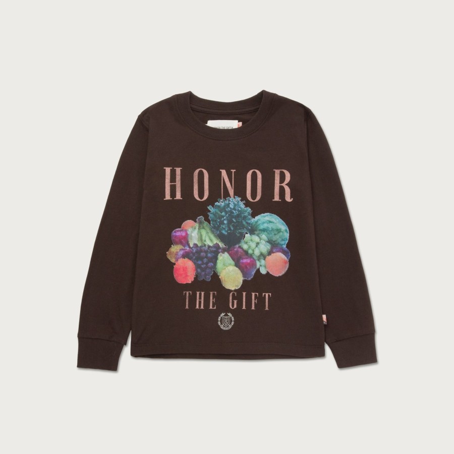 Honor The Gift | Kids Fruits L/S T-Shirt - Black