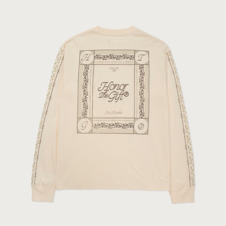 Honor The Gift | Htg® Pattern L/S T-Shirt - Bone