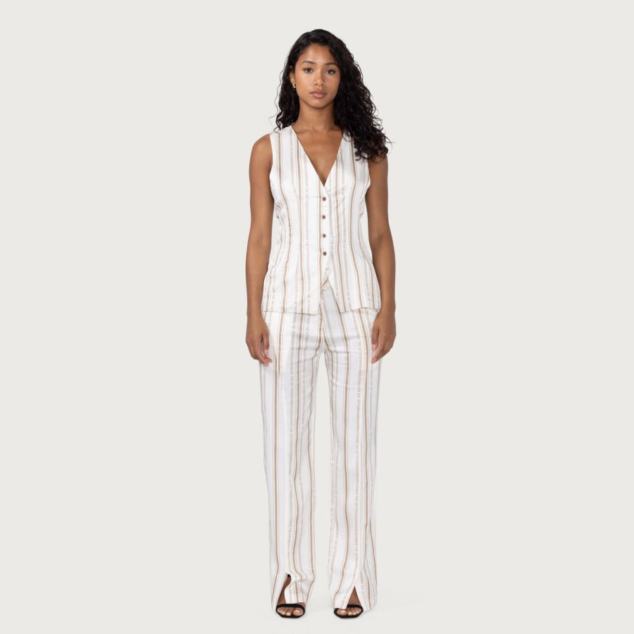 Honor The Gift | Womens Honor Stripe Pant - Bone Stripe