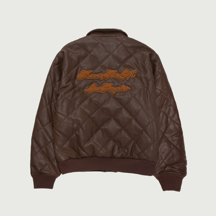 Honor The Gift | Womens Quilted Bomber - Brown